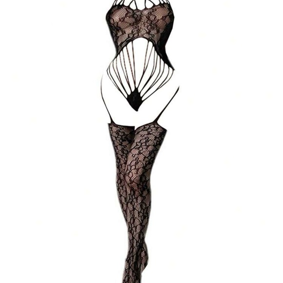 NEW! Sexy String Detail fishnet Bodysuit! - Picture 3 of 5